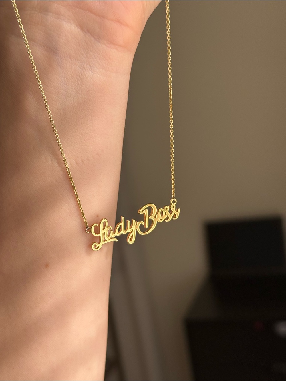 “Lady Boss” Gold Necklace